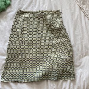 Blue and yellow skirt